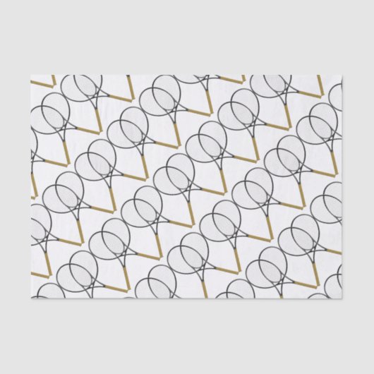 Tennis Rackets Sport Design Tissuepapier (Voorkant)