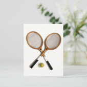 tennis rackets, sporten, ballgames, briefkaart (Staand voorkant)