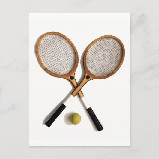 tennis rackets, sporten, ballgames, briefkaart (Voorkant)