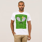 TENNIS RACKETS & Tennis Ball T-shirt (Voorkant volledig)