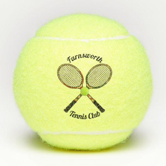 Tennis Rackets Tennis Balls Tennisballen (Voorkant)