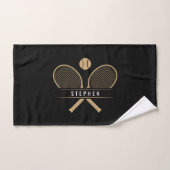Tennis-racks en naampoorten handdoek (Handdoek)