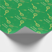 Tennis-racks passen Occasion Wrapping Paper aan Cadeaupapier (Hoek)