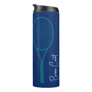 Tennis Racquet - Aangepast blauw Thermosbeker