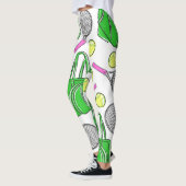 Tennis Racquet Bag Ballen Preppy Leggings (Links)