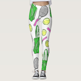 Tennis Racquet Bag Ballen Preppy Leggings