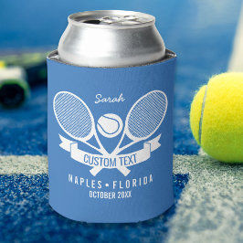 Tennis Racquet & Bal Speler Club Team Aangepast Blikjeskoeler