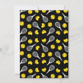 Tennis Racquet Ball Pattern Kinderen Birthday Kaart (Achterkant)