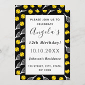 Tennis Racquet Ball Pattern Kinderen Birthday Kaart (Voorkant / Achterkant)