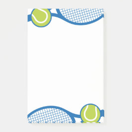 Tennis racquet en bal post-it® notes