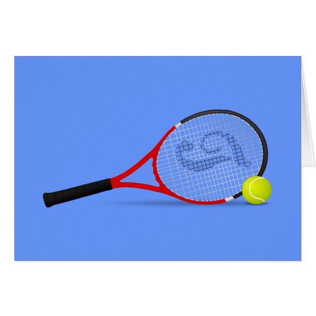 Tennis Racquet en Ball (Voorkant Horizontaal)