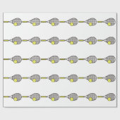 Tennis Racquet en Ball Cadeaupapier (Vlak)