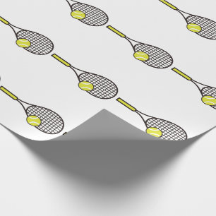 Tennis Racquet en Ball Cadeaupapier