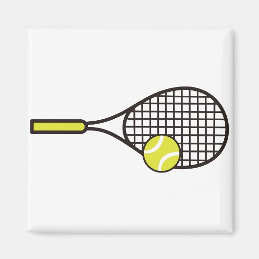 Tennis Racquet en Ball Magneet (Voorkant)