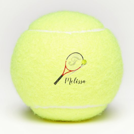 Tennis Racquet en Ball Tennisballen (Voorkant)
