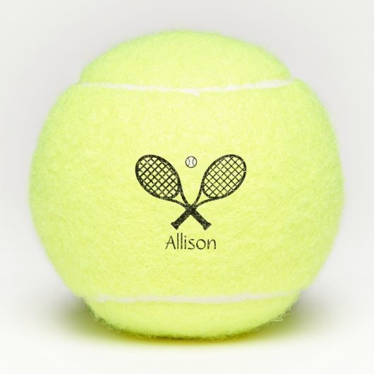 Tennis Racquet en Ball Tennisballen (Voorkant)