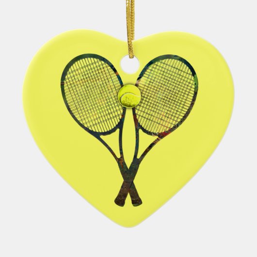 TENNIS RACQUETS & BALL Ornament (Voorkant)