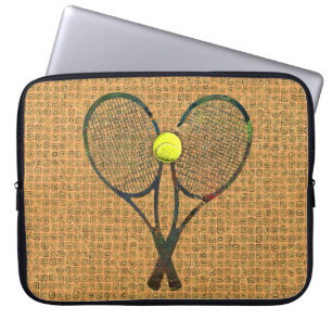 TENNIS RACQUETS EN BALL-laptophoes Laptop Sleeve