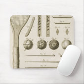 Tennis Racquets en Billiard Cues van de "Encyc" Muismat (Met muis)