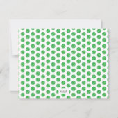 Tennis Racquets Green Blue Custom Name Note Card (Achterkant)