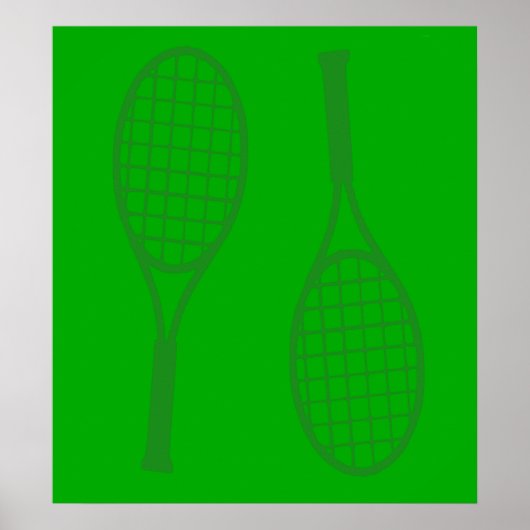 Tennis Racquets Poster (Voorkant)