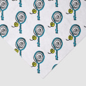 Tennis-raket- en kogelpapier tissuepapier (Detail)