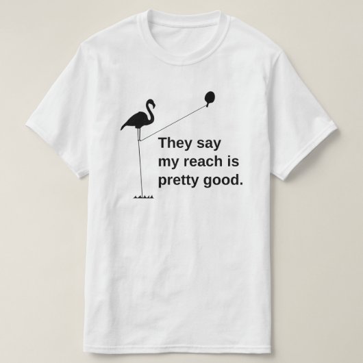 Tennis Reach Tall Flamingo Table T-shirt (Design voorkant)