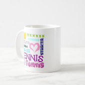 Tennis Repeteren Koffiemok (Voorkant links)