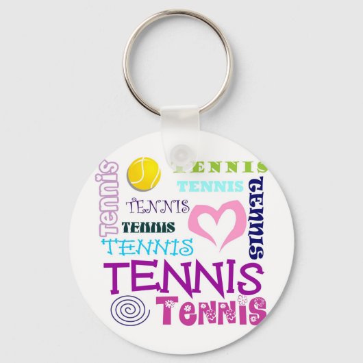 Tennis Repeteren Sleutelhanger (Voorkant)