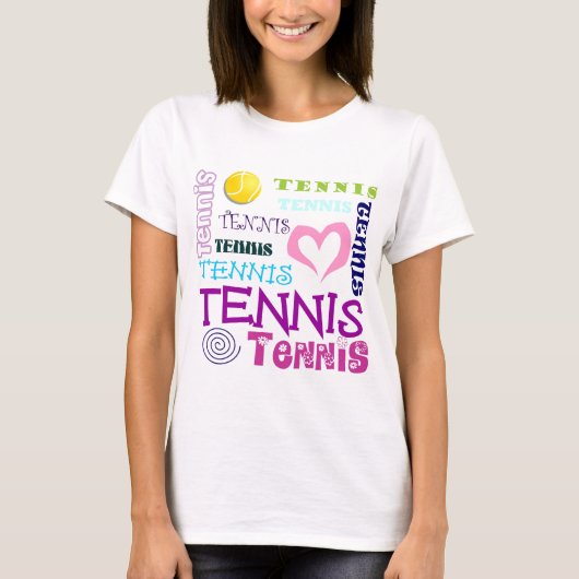 Tennis Repeteren T-shirt (Voorkant)