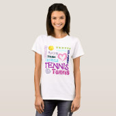 Tennis Repeteren T-shirt (Voorkant volledig)