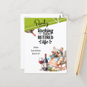 Tennis Retirement Briefkaart