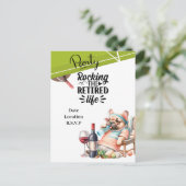 Tennis Retirement Briefkaart (Staand voorkant)