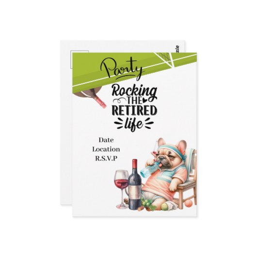 Tennis Retirement Briefkaart (Voorkant / Achterkant in situ)