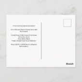 Tennis Retirement Briefkaart (Achterkant)