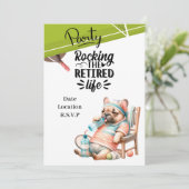 Tennis Retirement Kaart (Staand voorkant)