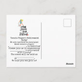 Tennis Retirement Party Save the Date Briefkaart (Achterkant)