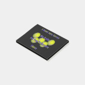Tennis retourneert mijn ballen niet, post-it® notes (Schuin)
