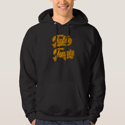 Tennis Retro Ping Pong Hoodie (Voorkant)