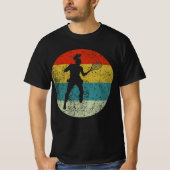 tennis retro silhouette 70s t-shirt (Voorkant)