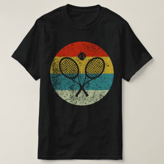 tennis retro  t-shirt (Design voorkant)