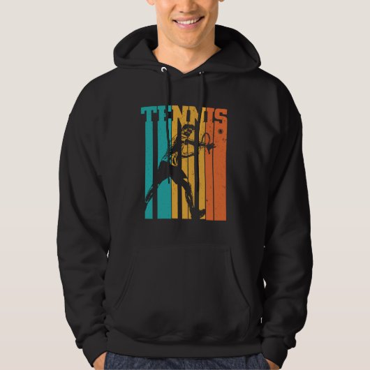 Tennis Retro | Tennis Player Gift Idee Hoodie (Voorkant)