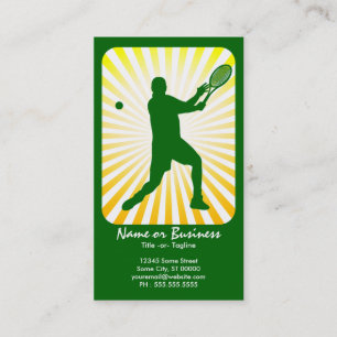 tennis : retrorrays : visitekaartje