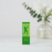 tennis : retrorstijl : mini visitekaartje (Staand voorkant)