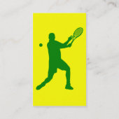 tennis : retrorstijl : visitekaartje (Achterkant)