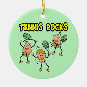 Tennis Rocks Keramisch Ornament