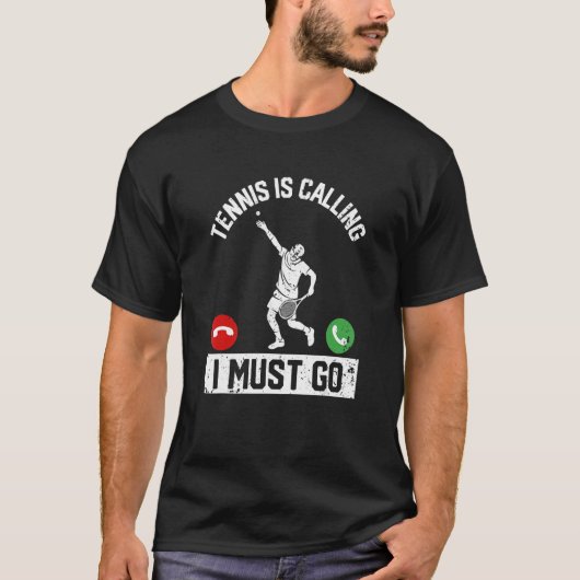 Tennis roept me op om te gaan naar de grappige spe t-shirt (Voorkant)
