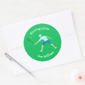 Tennis Ronde Sticker (Envelop)