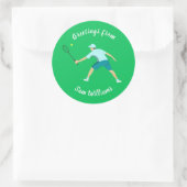Tennis Ronde Sticker (Tas)