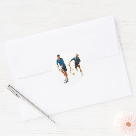 Tennis Ronde Sticker (Envelop)